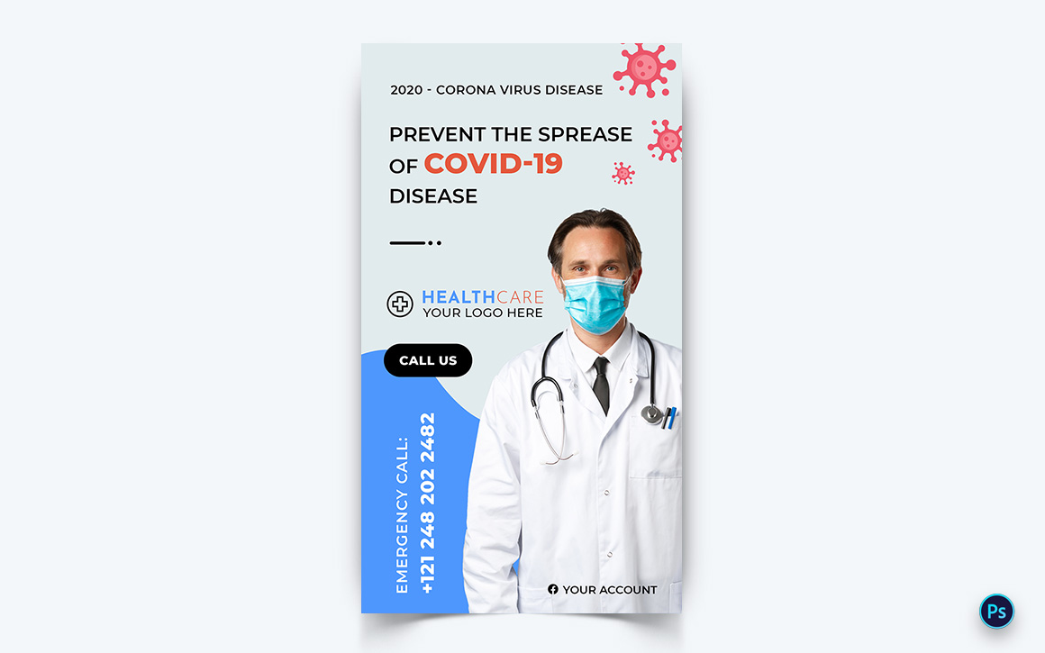 Corona Virus Awareness Social Media Story Design Template-07