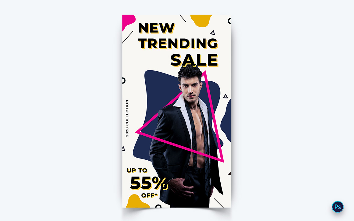 Fashion Sale Womens Mens Social Media Story Design Template-10