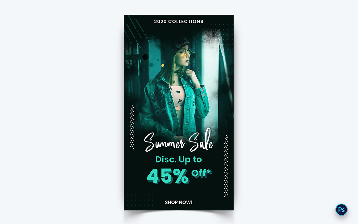 Fashion Sale Womens Mens Social Media Story Design Template-12