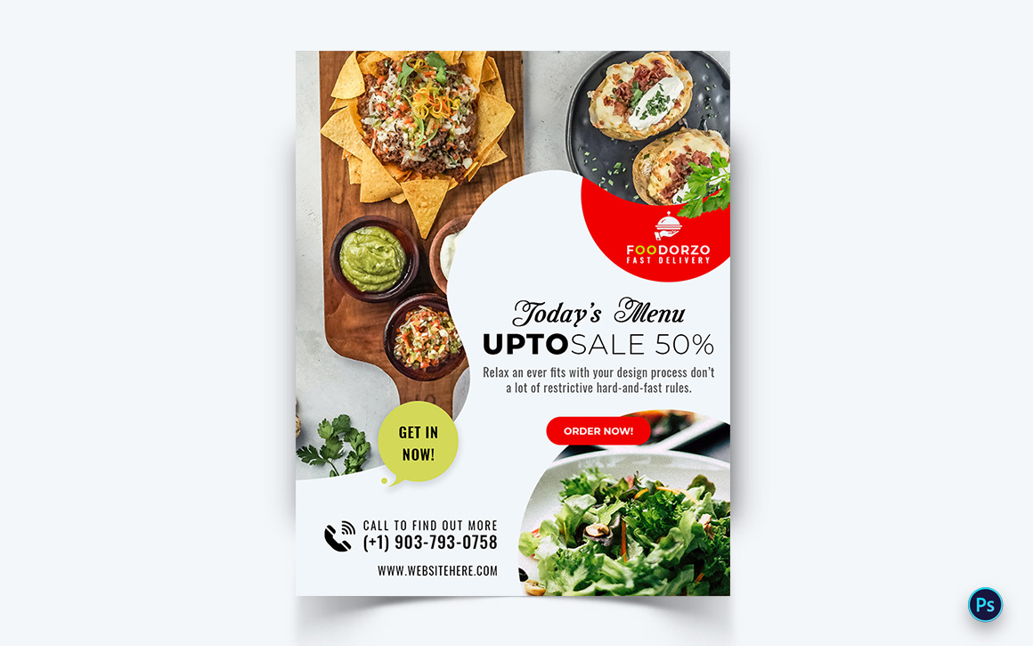 Food Restaurant Offers Social Media Feed  Design Template-05