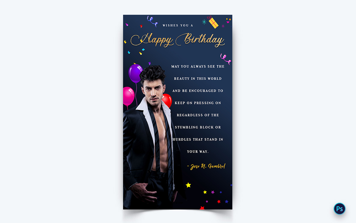 Birthday Party Celebration Social Media Instagram Story Design Template-02