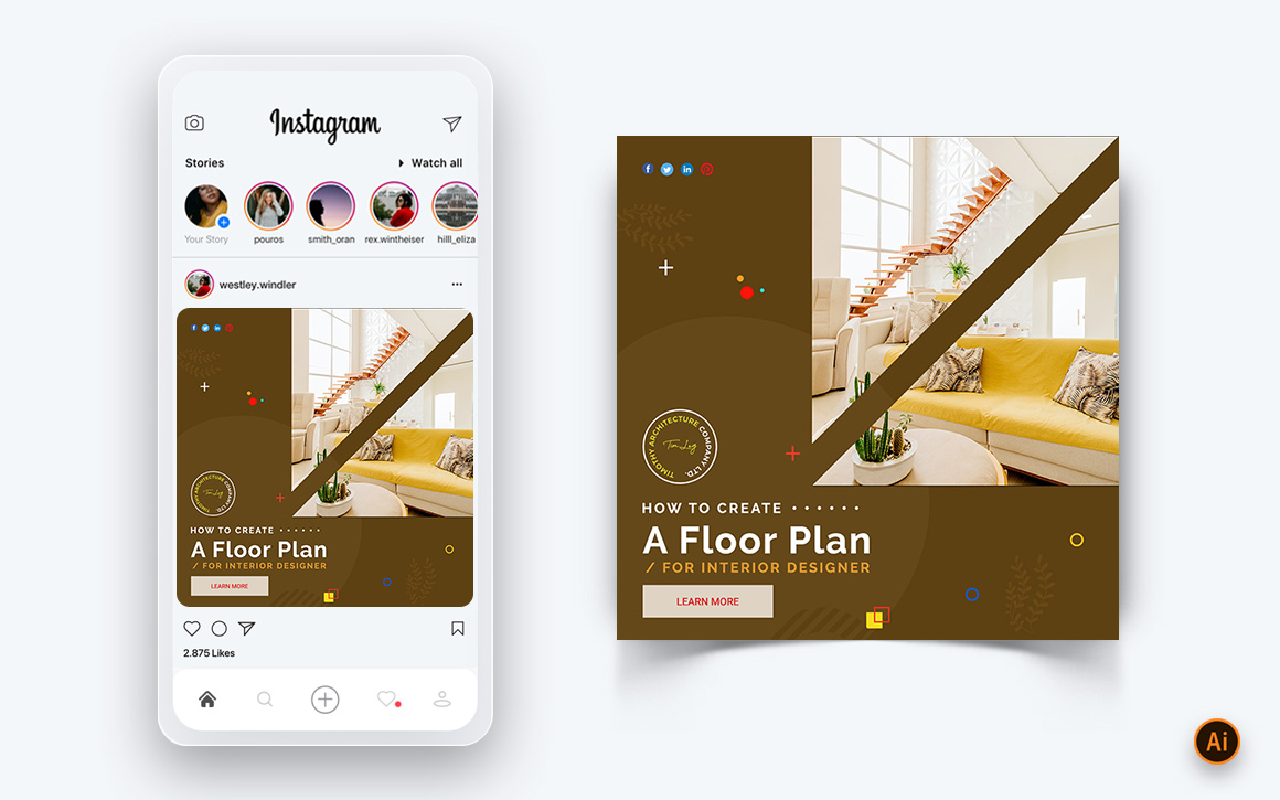 Architecture Design Social Media Post Design Template-01