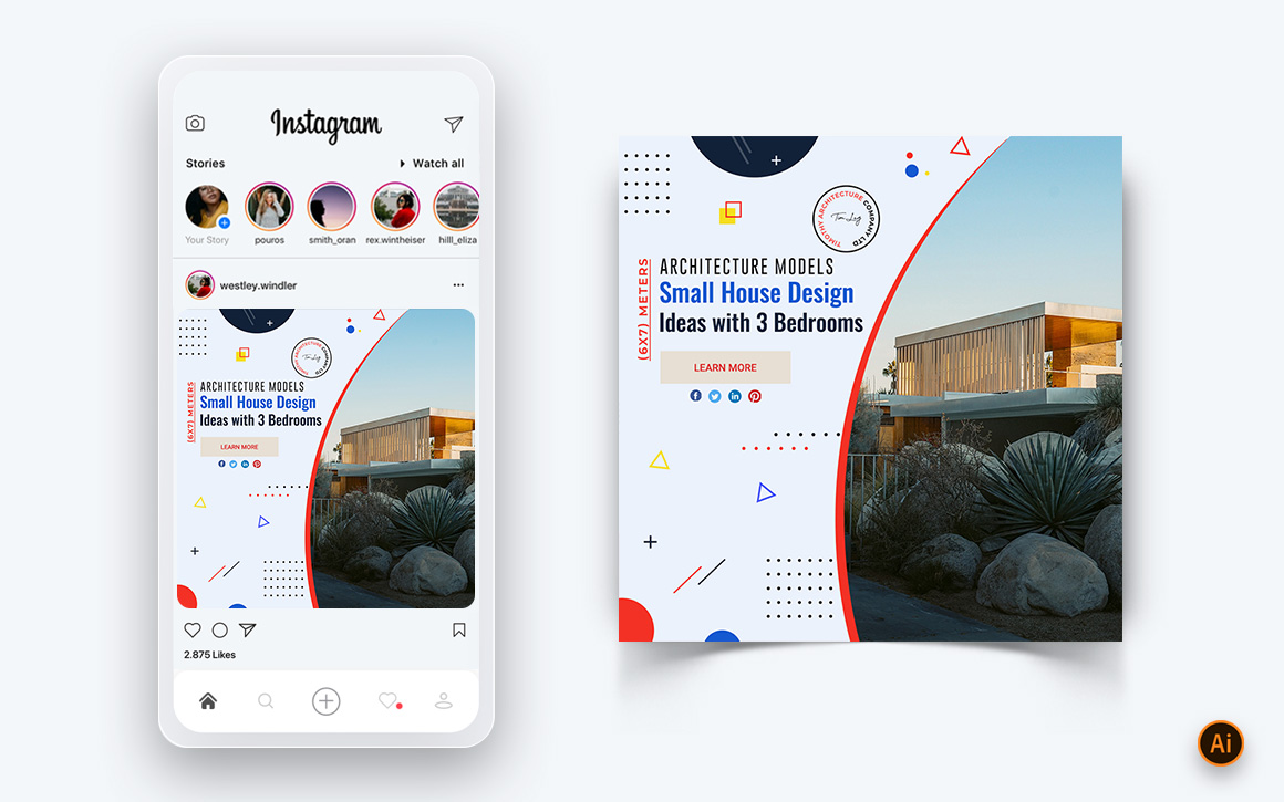 Architecture Design Social Media Post Design Template-05