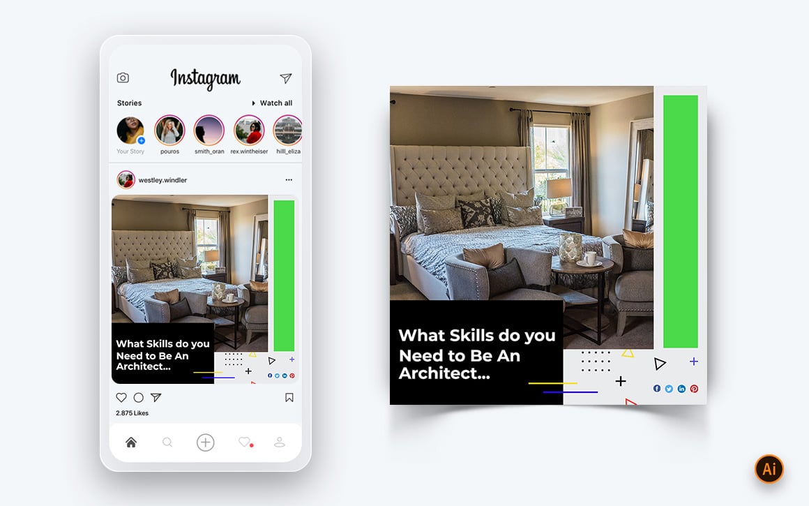 Architecture Design Social Media Post Design Template-16