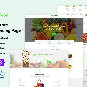 Agriculture Crop Landing Page Templates 262671