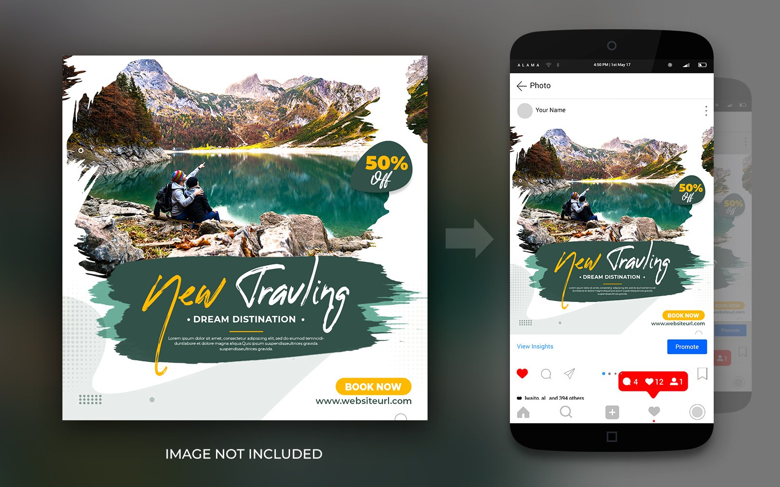 Social Media Explore Adventure Social Media Instagram And Facebook Post Or Flyer Design Template