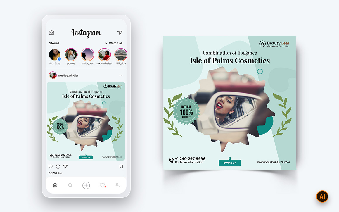 Beauty Salon and Spa Social Media Post Design Template-10