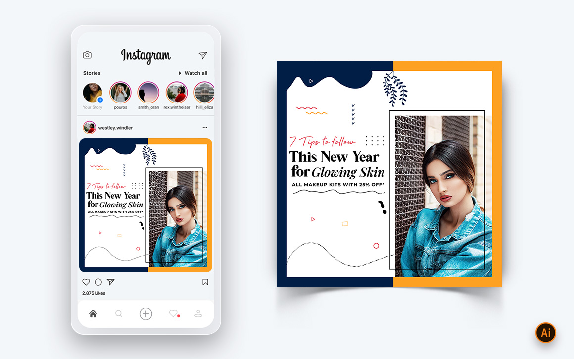 Beauty Salon and Spa Social Media Post Design Template-20