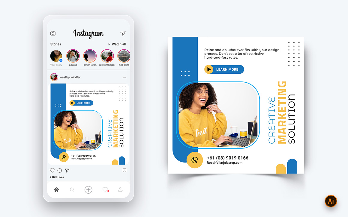 Business Agency Corporate Service Social Media Post Design Template-08