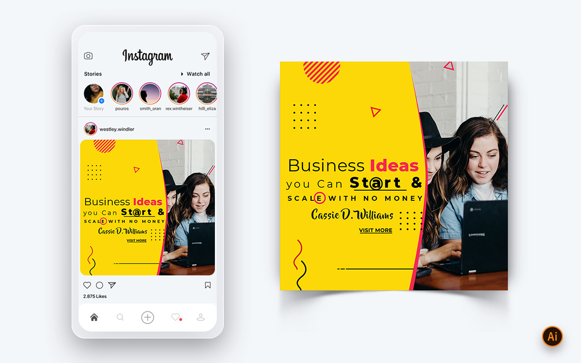 Business Agency Corporate Service Social Media Post Design Template-56