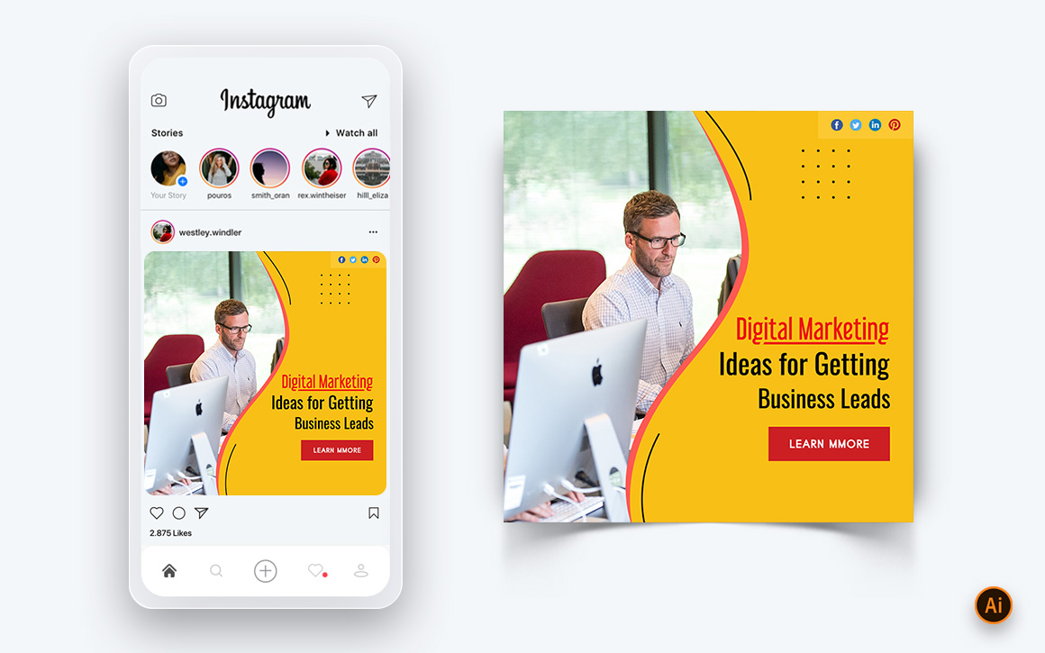 Digital Marketing Agency Social Media Post Design Template-04