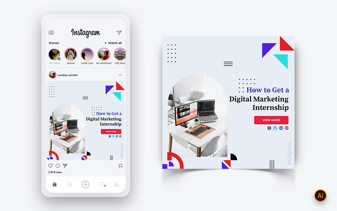 Digital Marketing Agency Social Media Post Design Template-12