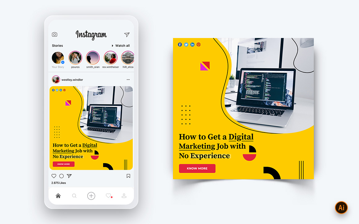 Digital Marketing Agency Social Media Post Design Template-15