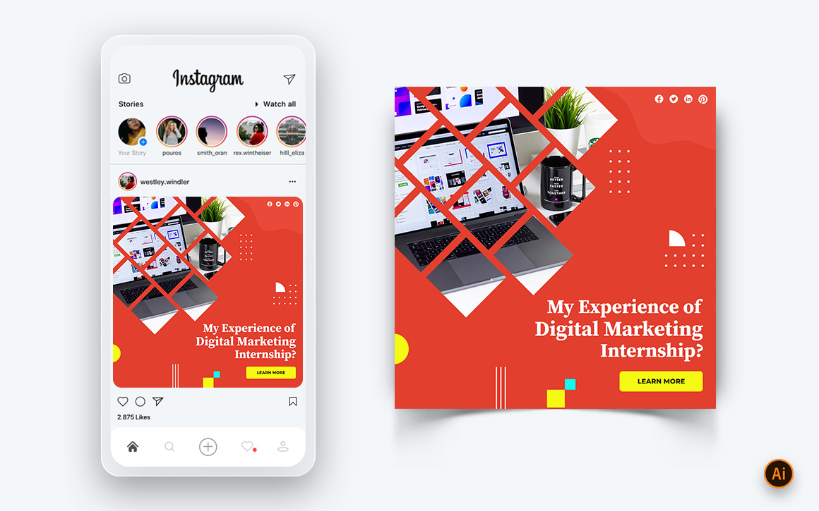 Digital Marketing Agency Social Media Post Design Template-18