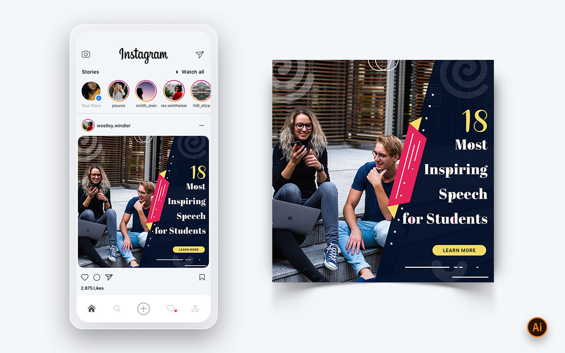 Education Social Media Instagram Post Design Template-03