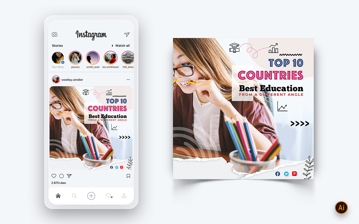 Education Social Media Instagram Post Design Template-04