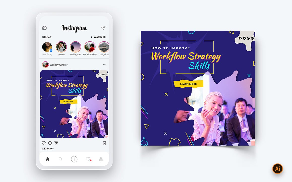 Education Social Media Instagram Post Design Template-08