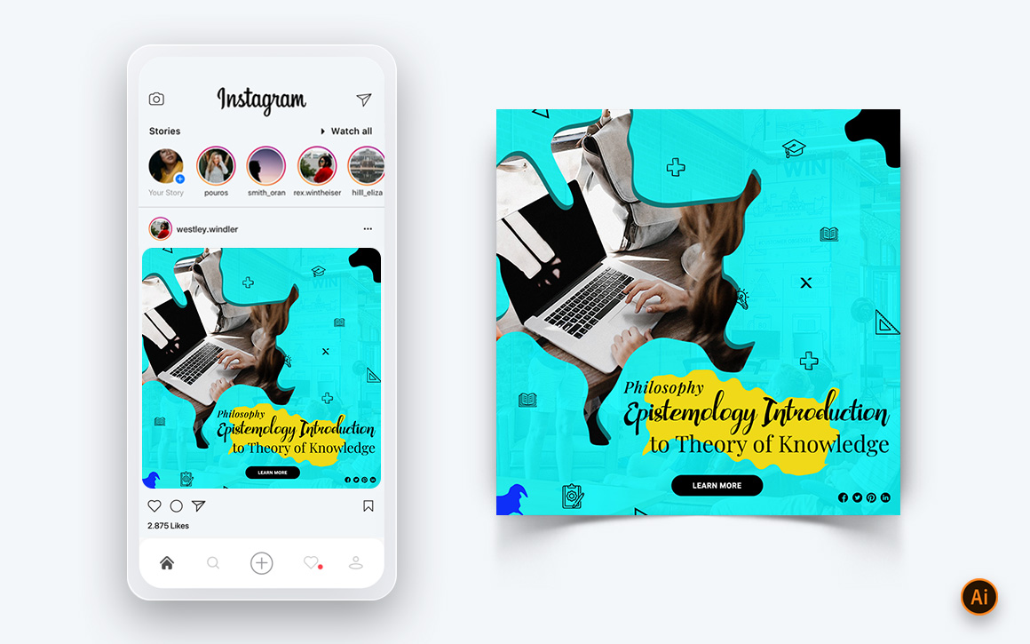 Education Social Media Instagram Post Design Template-09