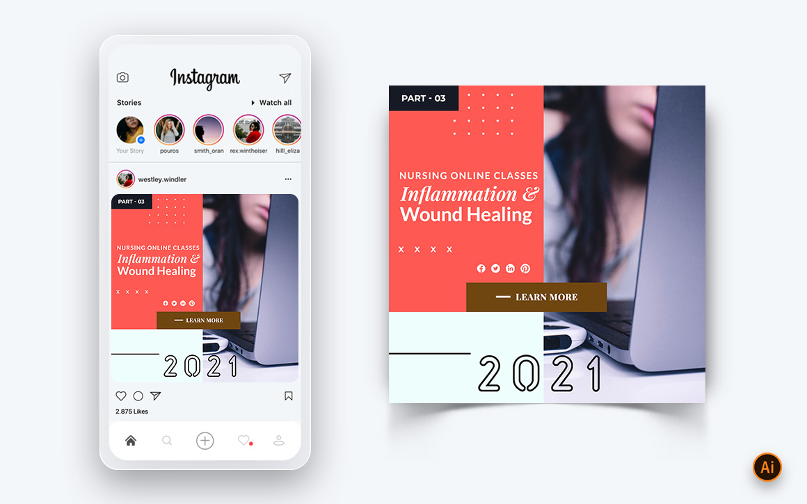 Medical and Hospital Social Media Instagram Post Design Template-07