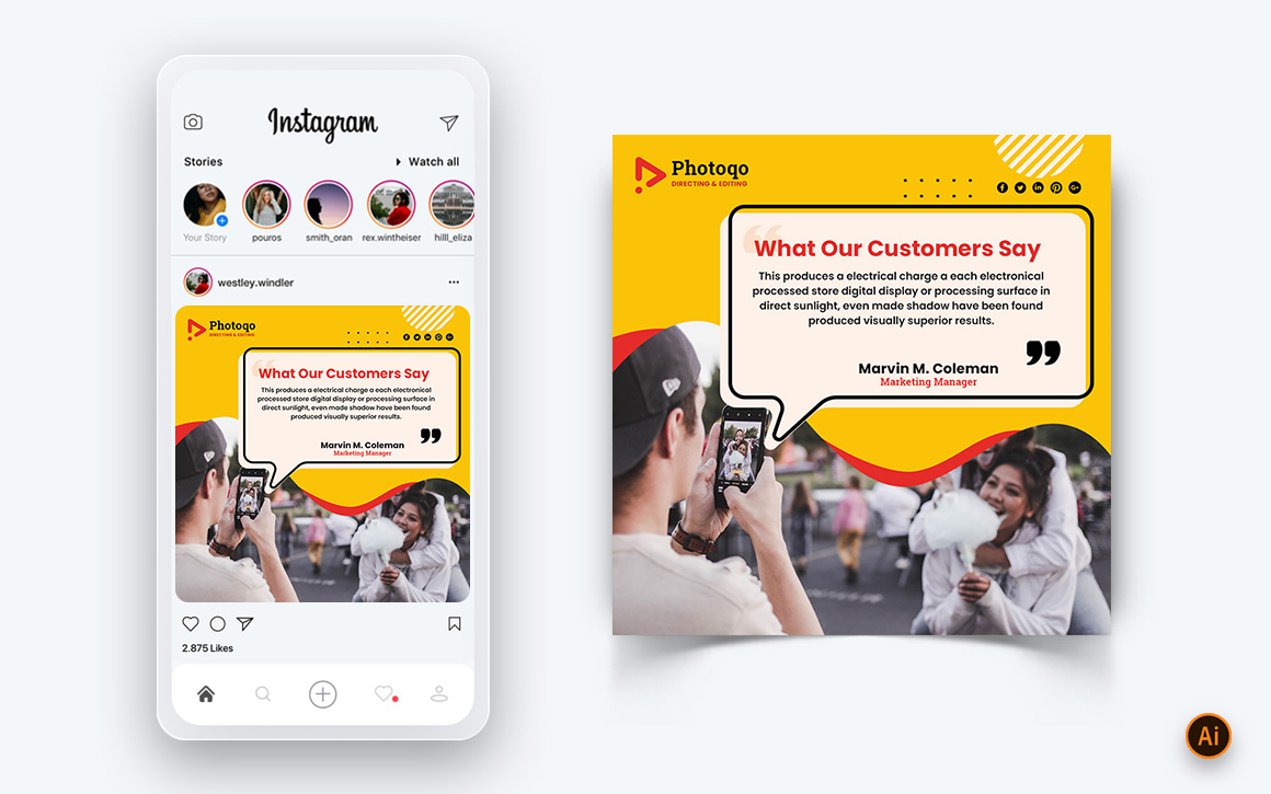 Photo and Video Services Social Media Instagram Post Design Template-10