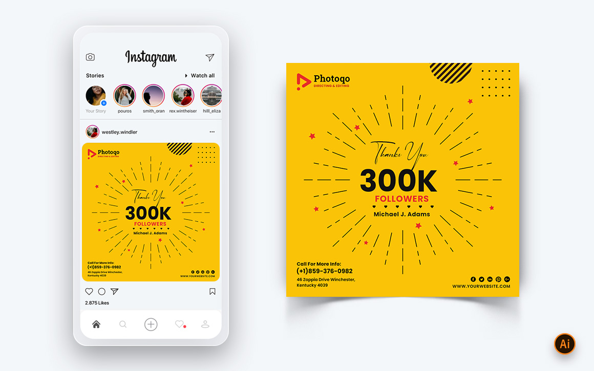 Photo and Video Services Social Media Instagram Post Design Template-22
