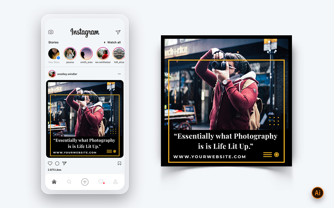 Photography Services Social Media Instagram Post Design Template-03
