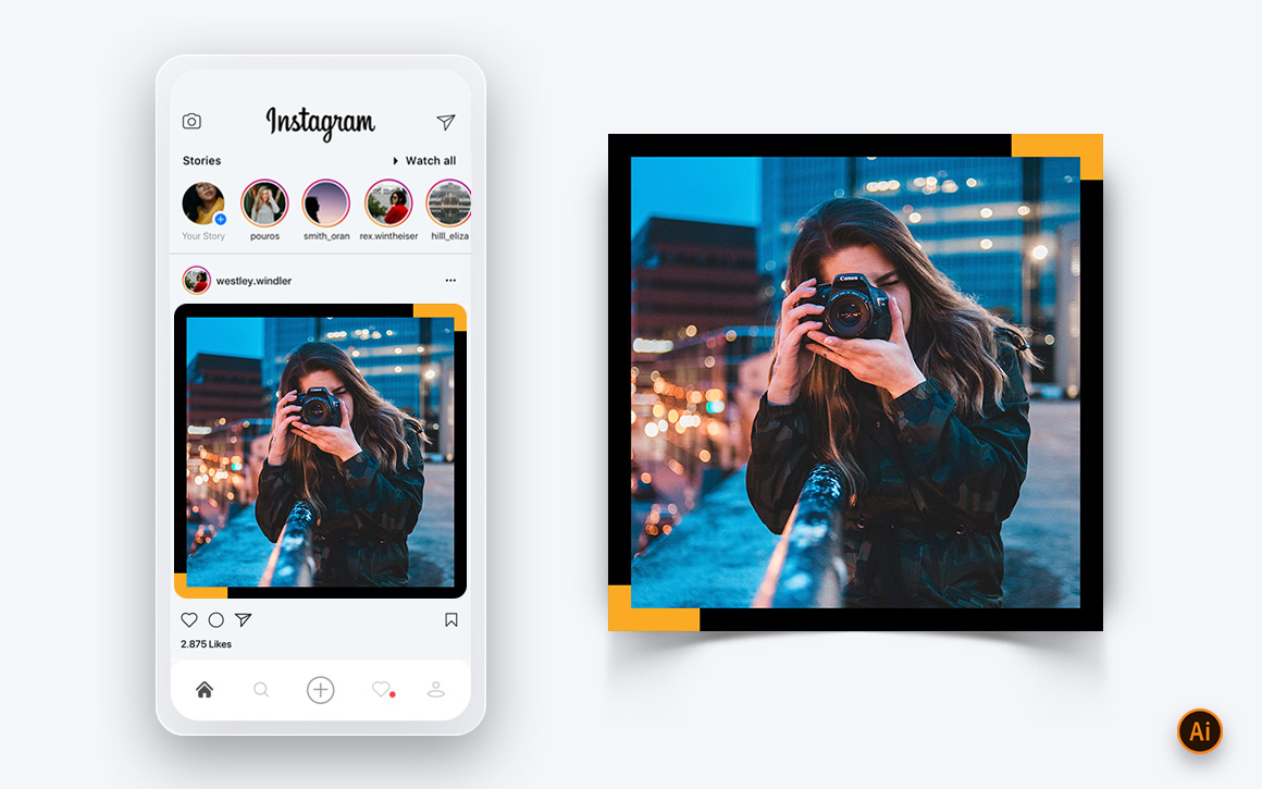 Photography Services Social Media Instagram Post Design Template-09
