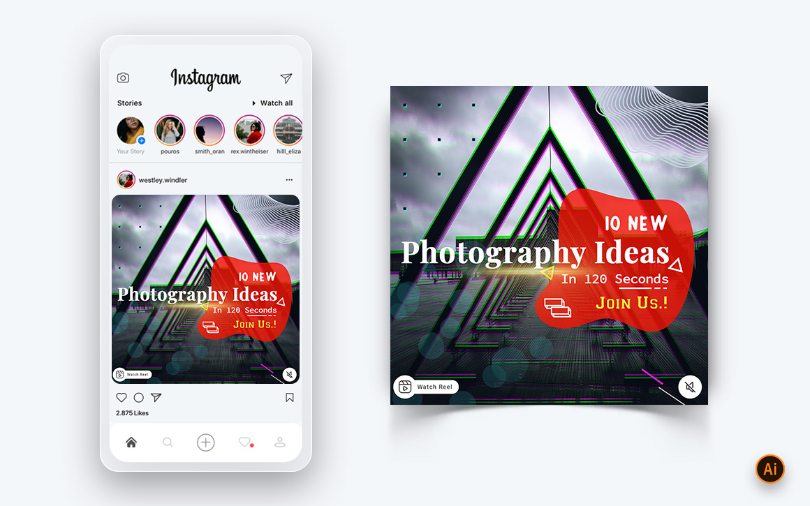Photography Services Social Media Instagram Post Design Template-12