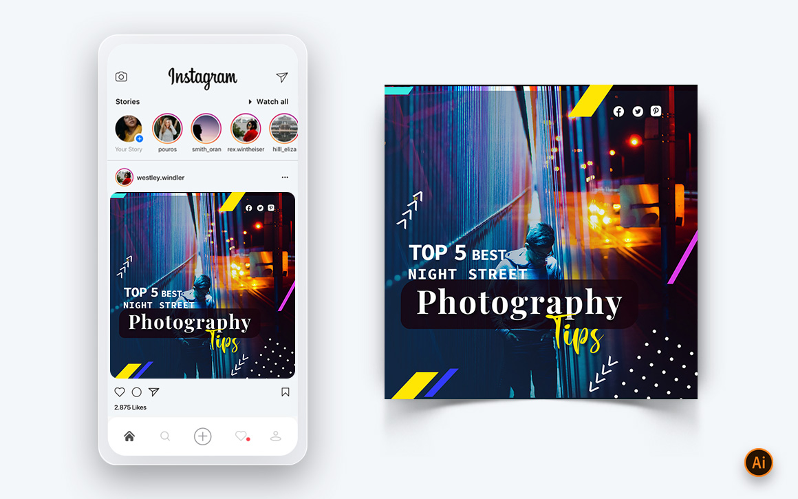 Photography Services Social Media Instagram Post Design Template-15