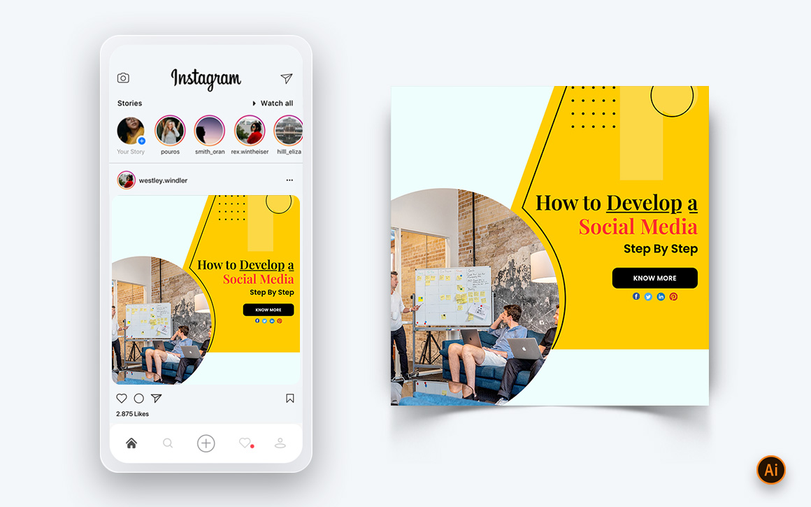 Social Media Workshop Social Media Instagram Post Design Template-03
