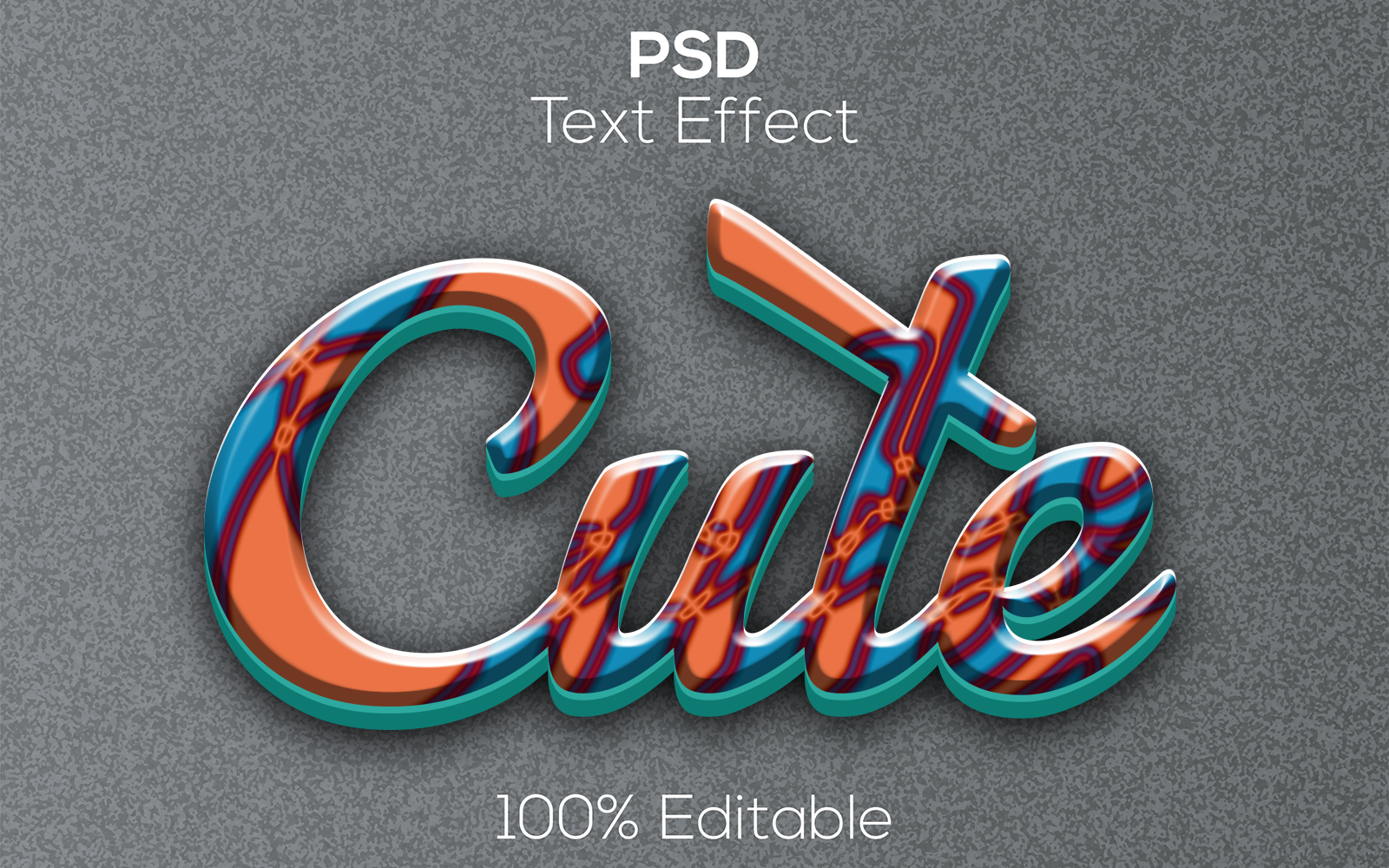 Cute | Modern Cute Psd Text Effect