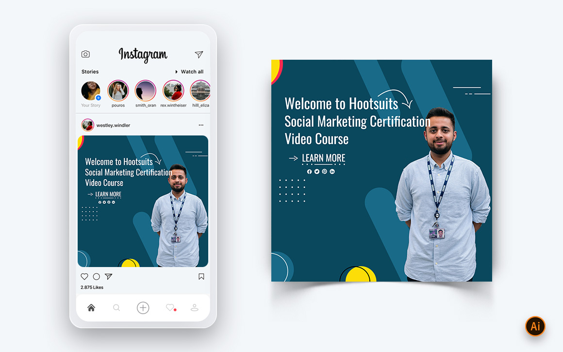 Social Media Workshop Social Media Instagram Post Design Template-17