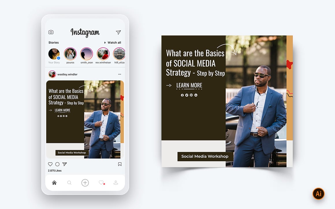 Social Media Workshop Social Media Instagram Post Design Template-18