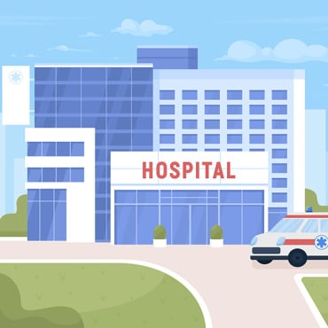 Hospital Building Illustrations Templates 263664