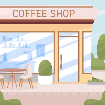 Coffee Shop Illustrations Templates 263674