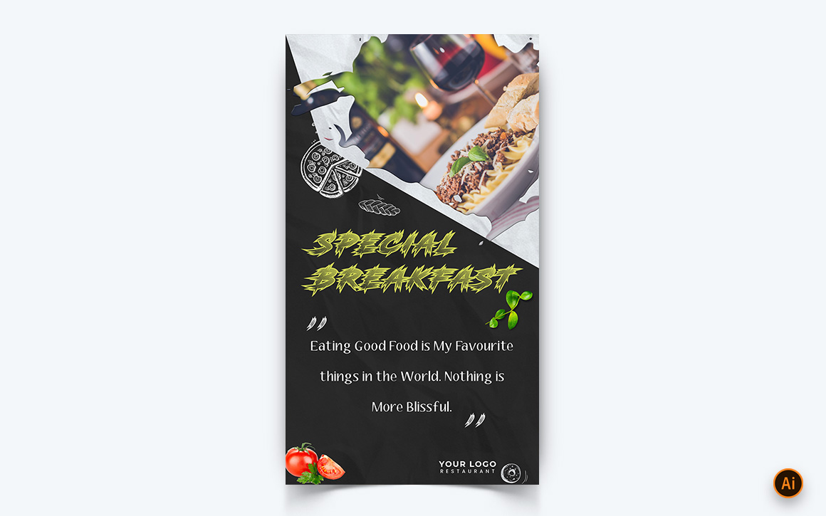 Food Restaurant Offers Social Media Instagram Story Design Template-07