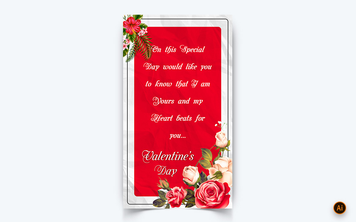 Valentines Day Party Social Media Instagram Story Design Template-04