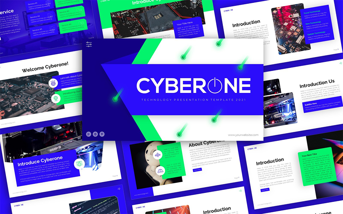 Cyberone Technology Multipurpose PowerPoint Presentation Template