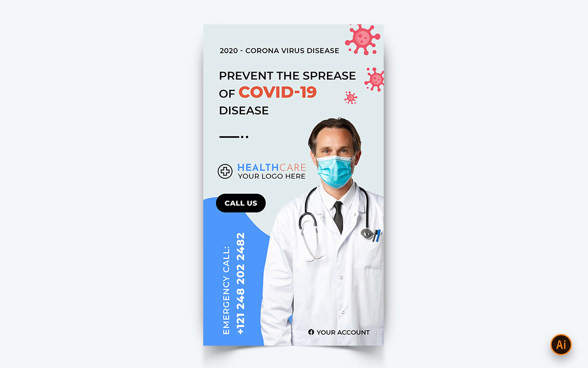 Corona Virus Awareness Social Media Instagram Story Design Template-07