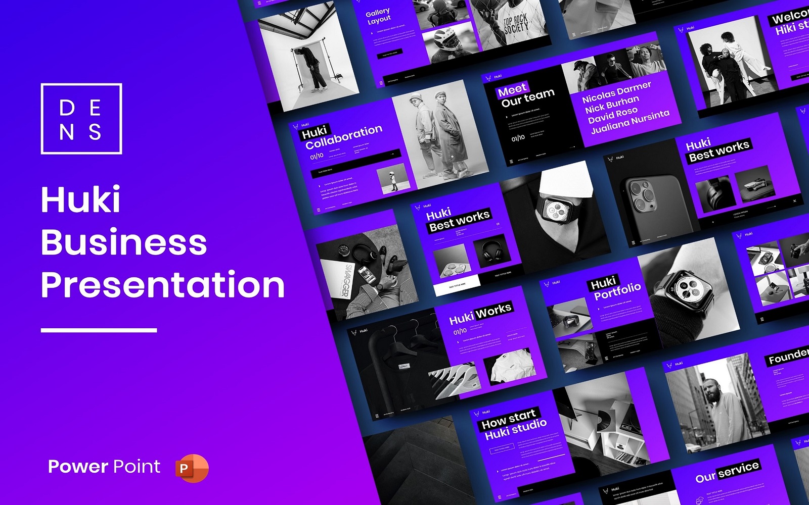 Huki – Business PowerPoint Template