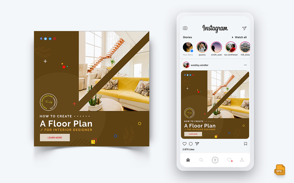 Architecture Design Social Media Instagram Post Design-01
