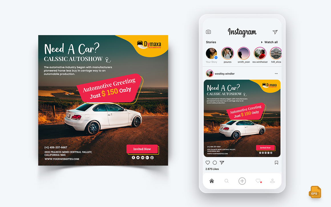 Automotive Service Social Media Instagram Post Design-12