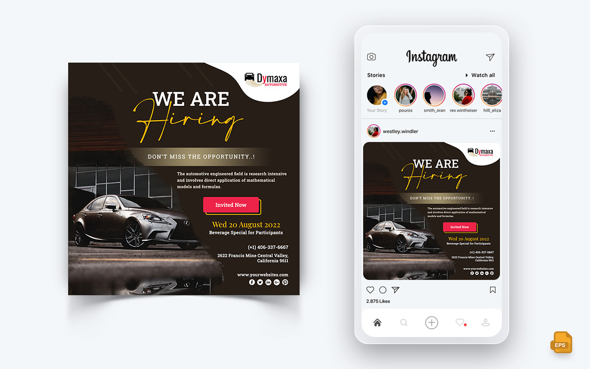 Automotive Service Social Media Instagram Post Design-17