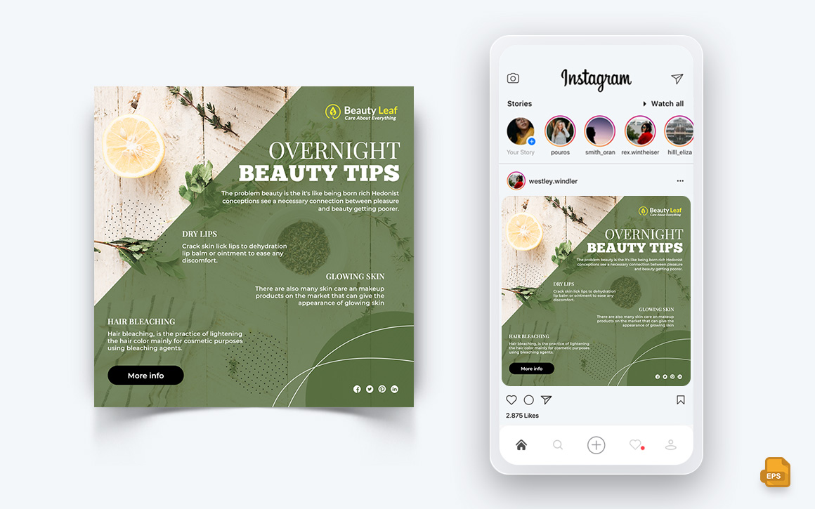 Beauty Salon and Spa Social Media Instagram Post Design-04