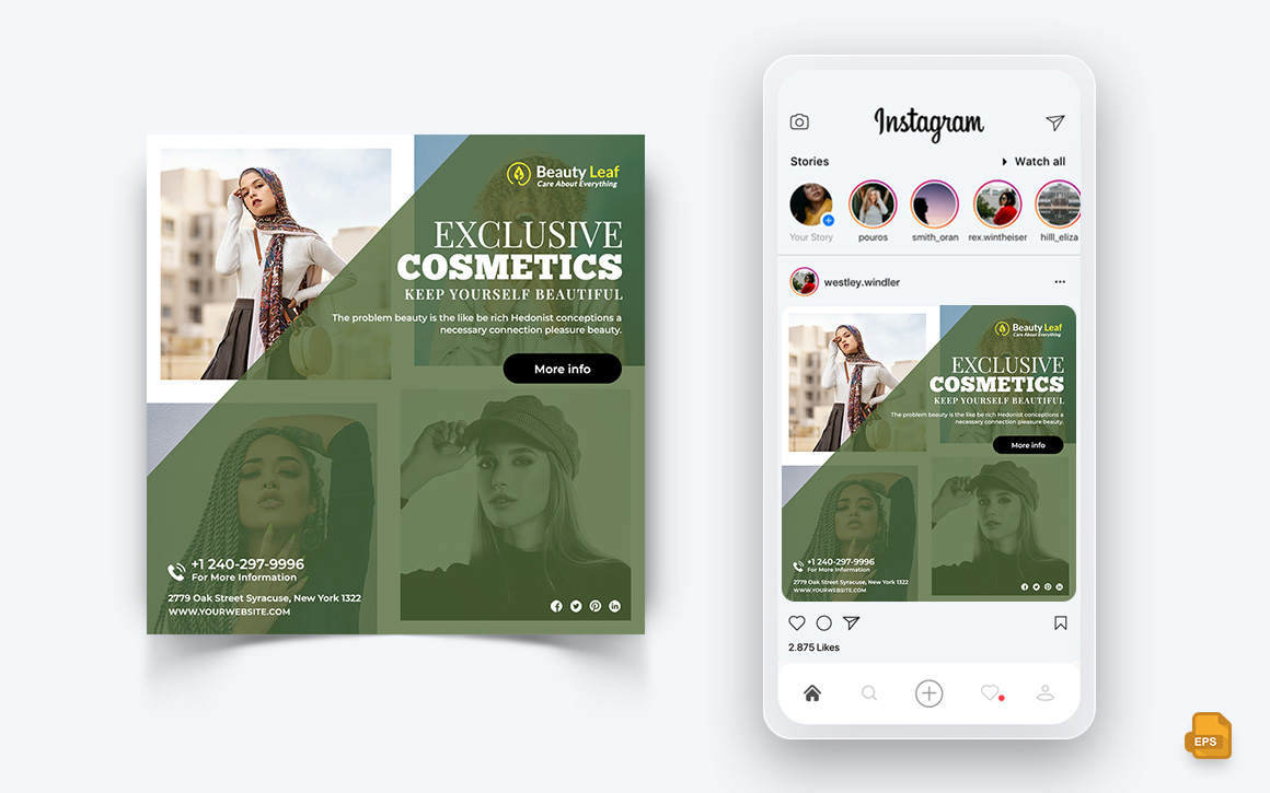 Beauty Salon and Spa Social Media Instagram Post Design-07