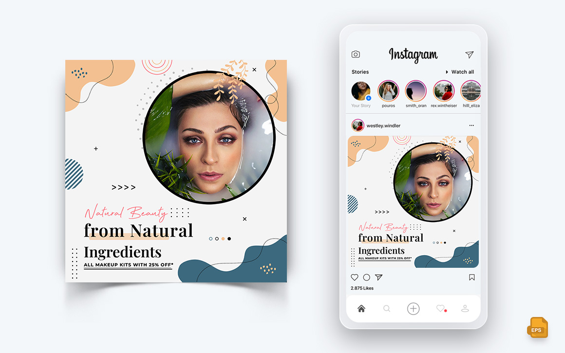 Beauty Salon and Spa Social Media Instagram Post Design-13