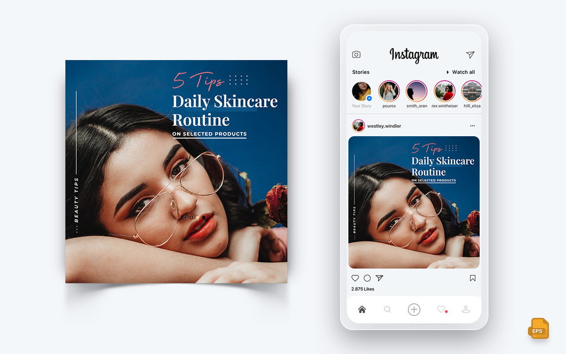 Beauty Salon and Spa Social Media Instagram Post Design-15