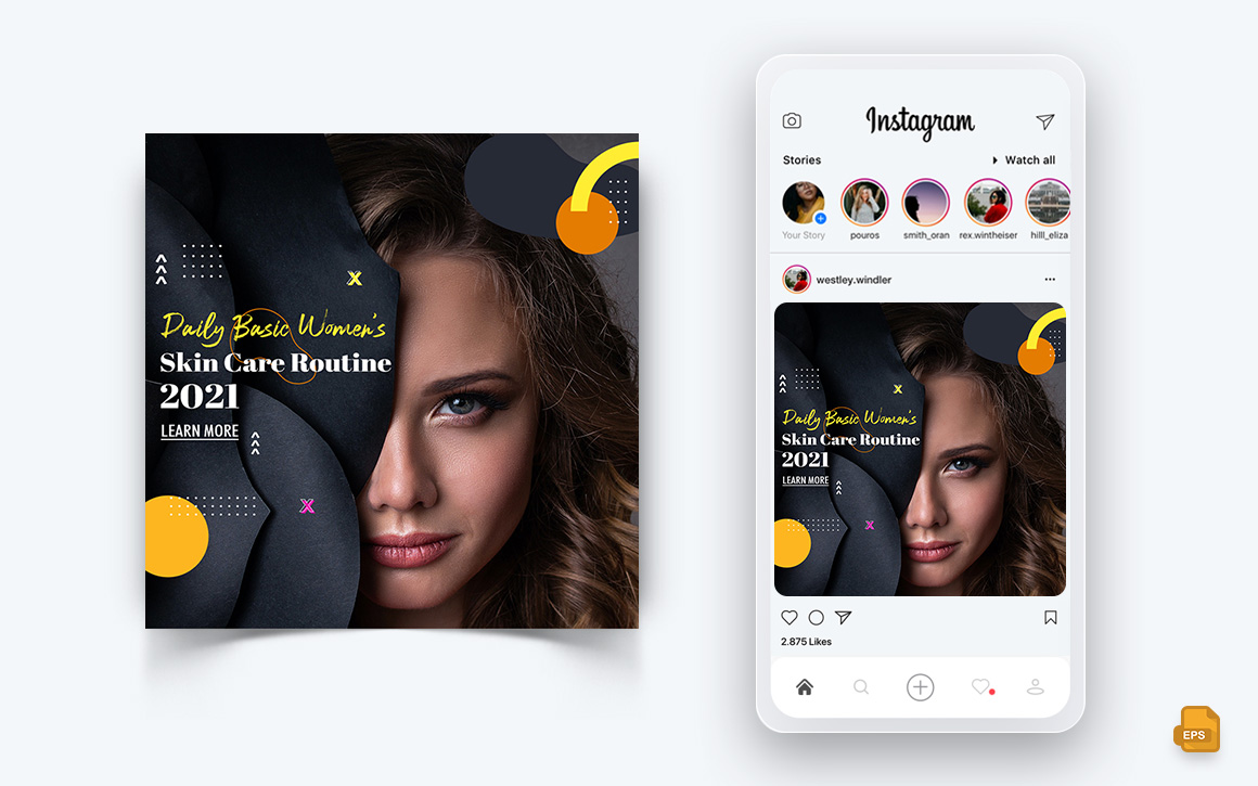 Beauty Salon and Spa Social Media Instagram Post Design-31