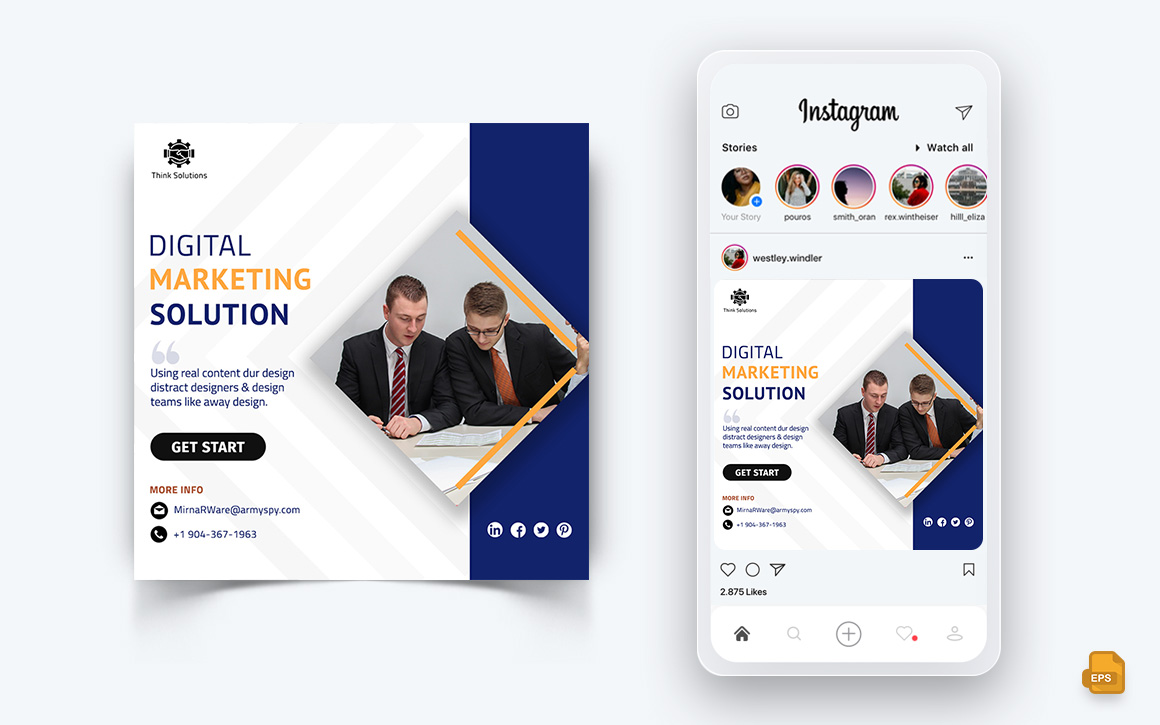 Business Agency Corporate Service Social Media Instagram Post Design-03