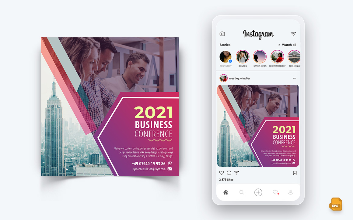 Business Agency Corporate Service Social Media Instagram Post Design-05